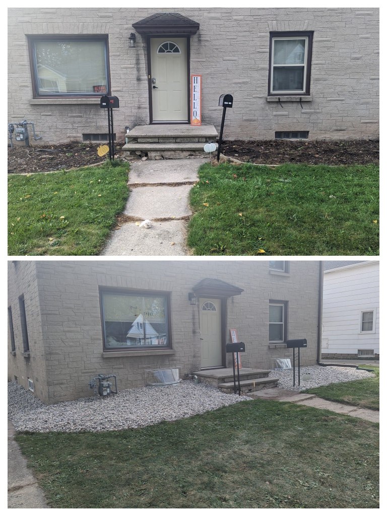 foundation drainage grading project