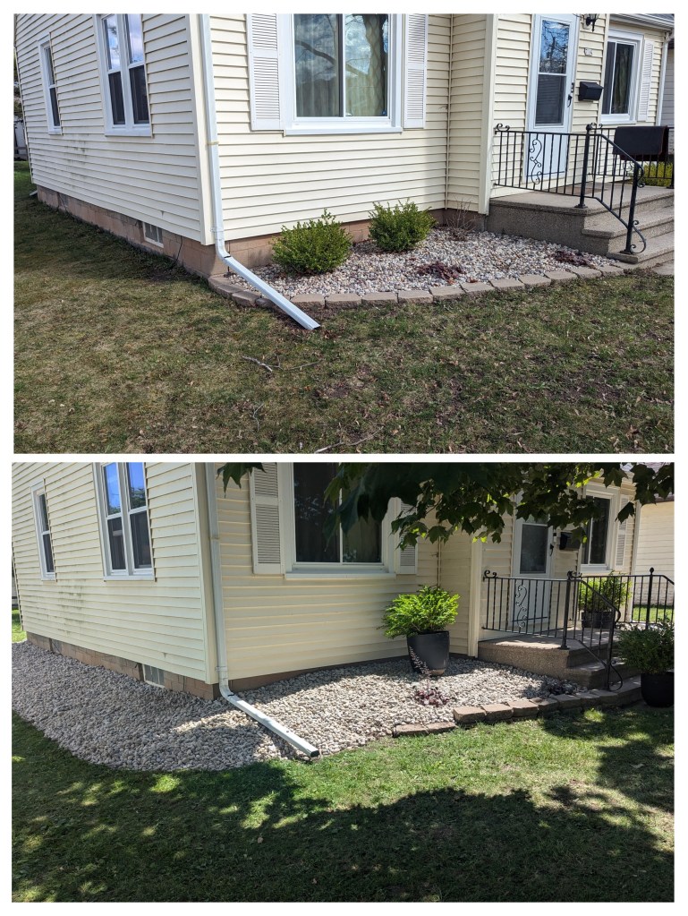 correcting soil slope around foundation